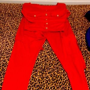 Silky super cute two piece outfit